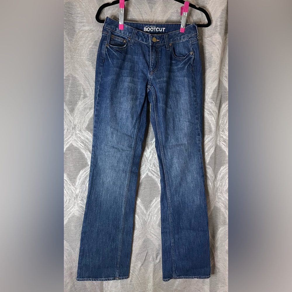 New York and Company Bootcut Curvy Low Rise Jeans SIZE 0